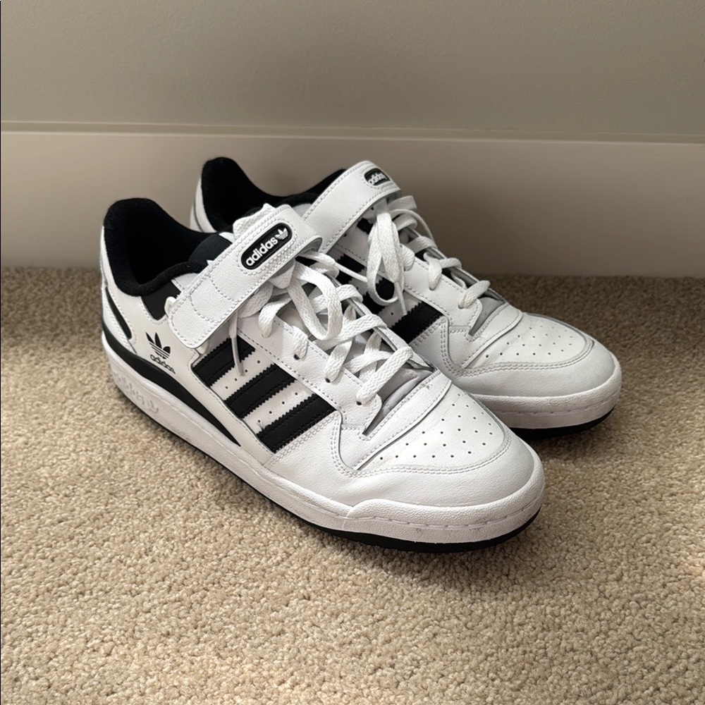 Adidas White and Black Sneakers